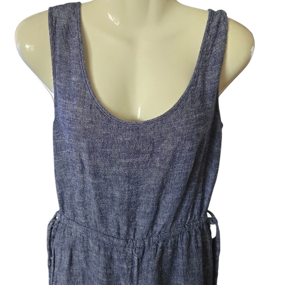 Max Studio Indigo Sleeveless Jumpsuit - Picture 3 of 9